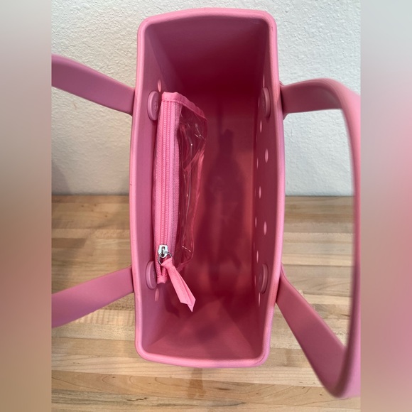 New Bitty Bogg Bag I Peep You Bubblegum Pink Bunny Rabbit Easter Beach Tote - Picture 8 of 11